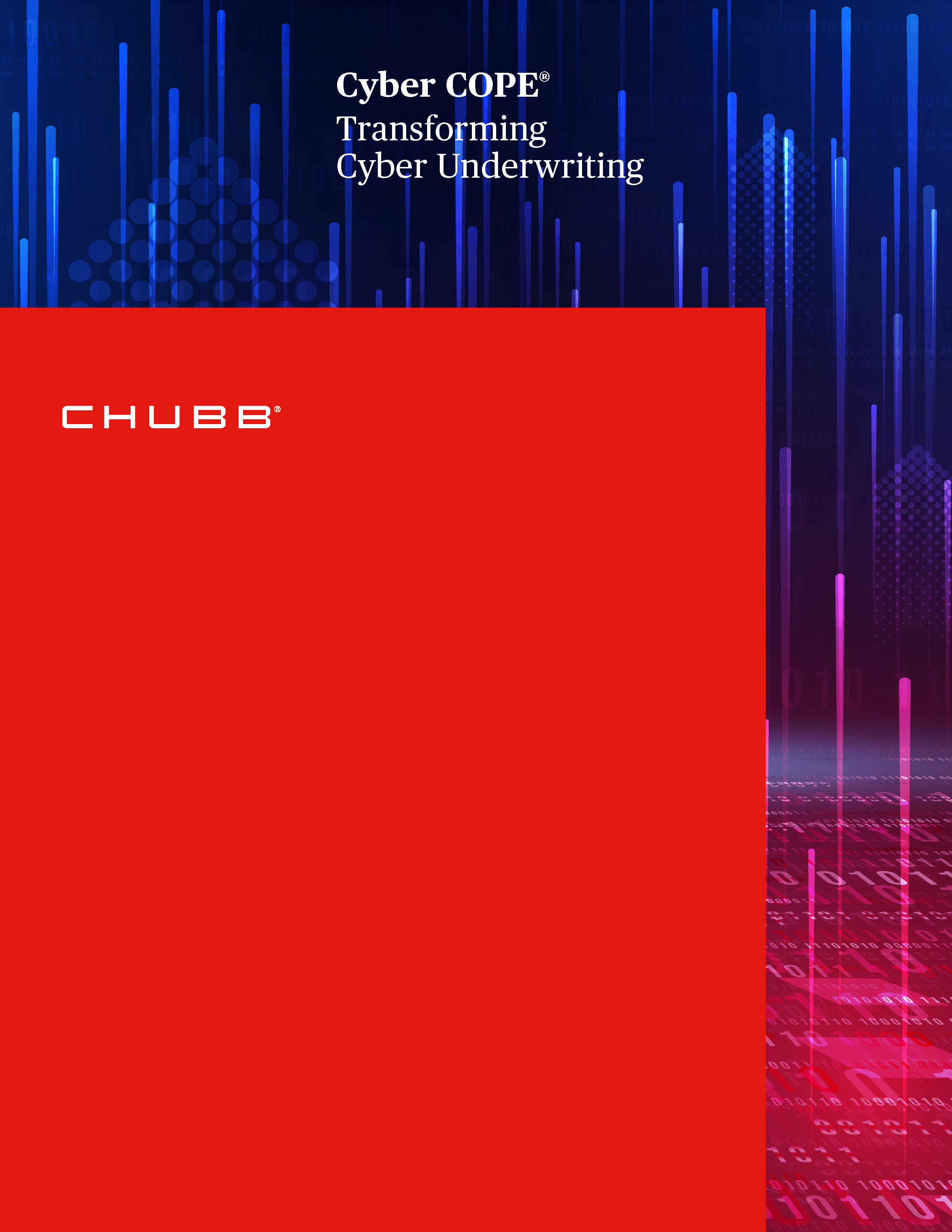 Chubb: Chubb Cyber COPE Transforming Cyber Underwriting