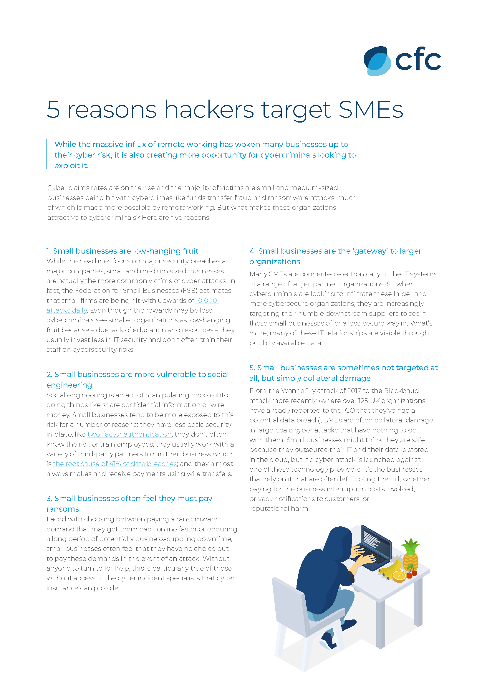 CFC Cyber Insurance: 5 Reasons Hackers Target SMEs