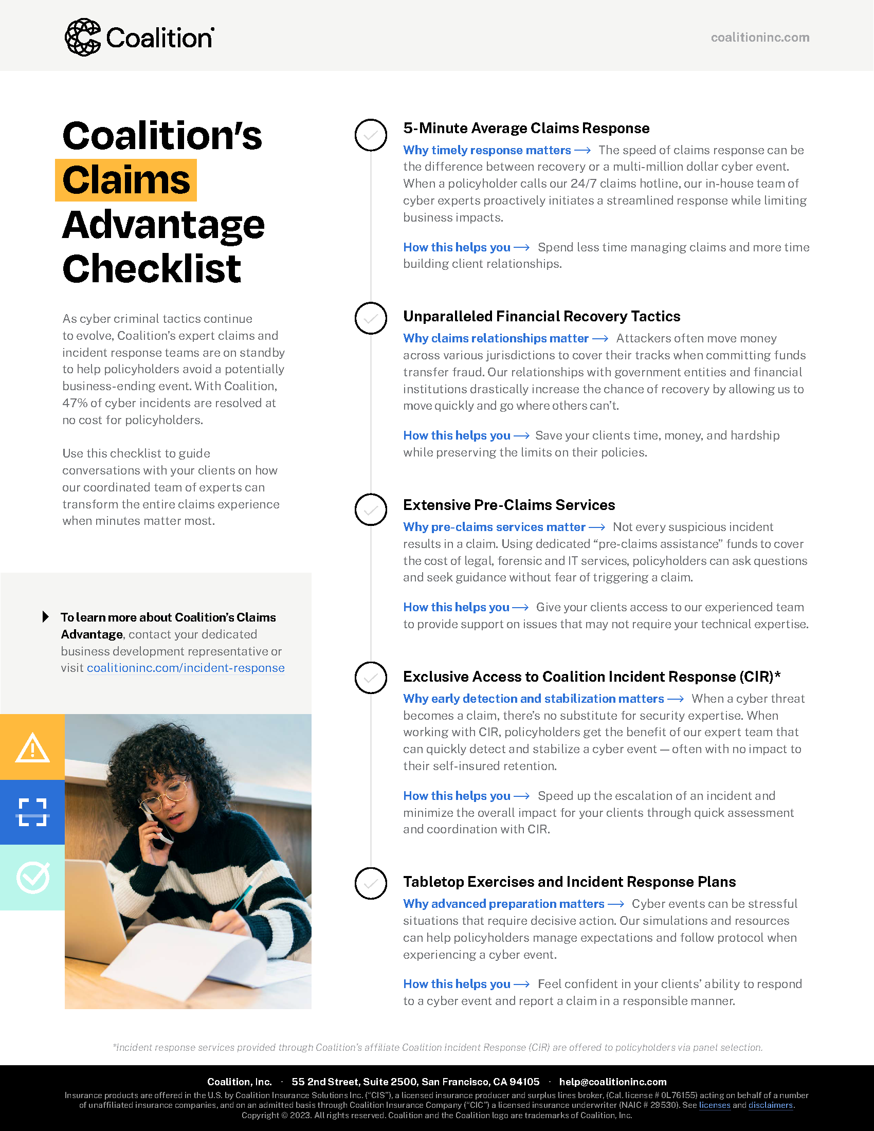 Coalition Cyber Insurance: Claims Checklist