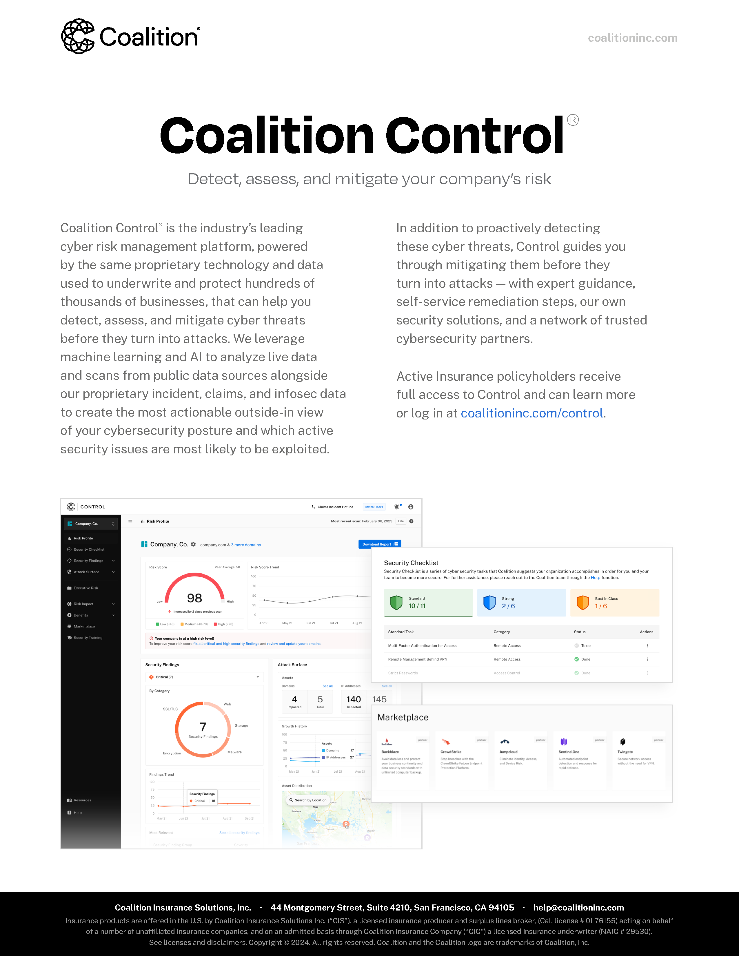 Coalition Cyber Insurance: Coalition Control Summary