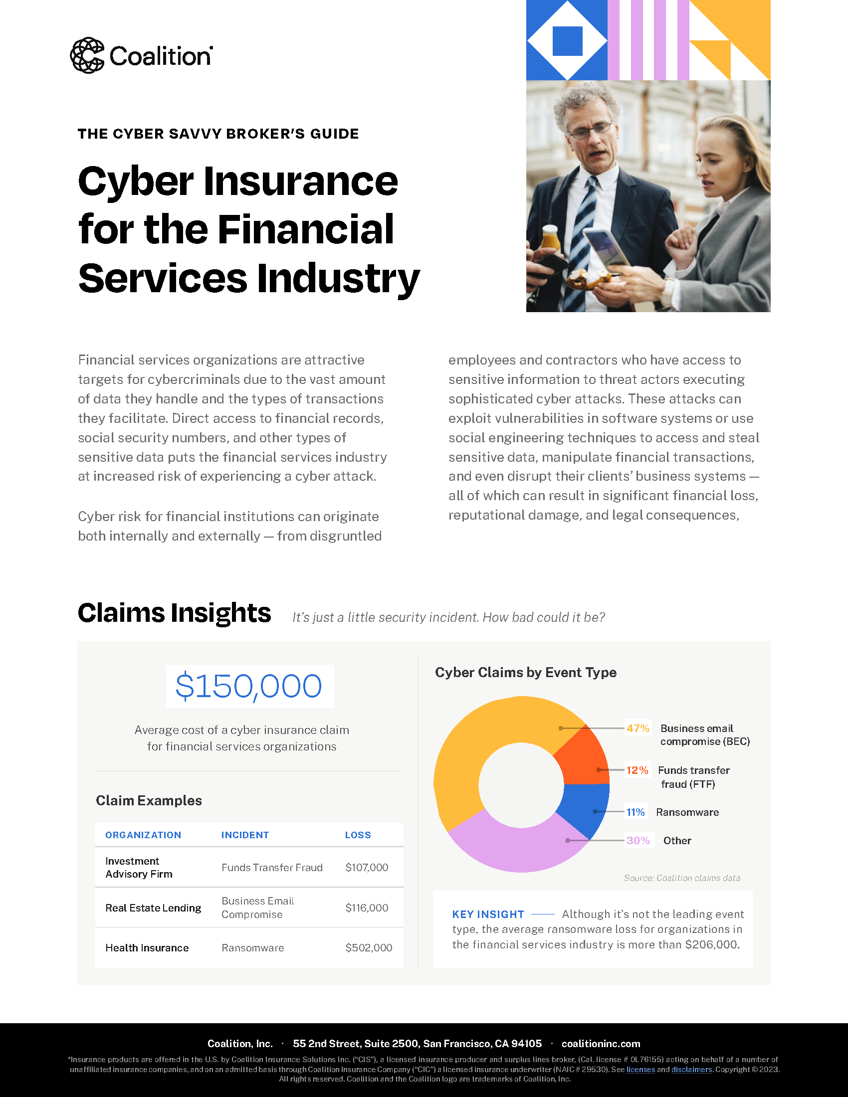 Coalition Cyber Insurance: Financial Industry