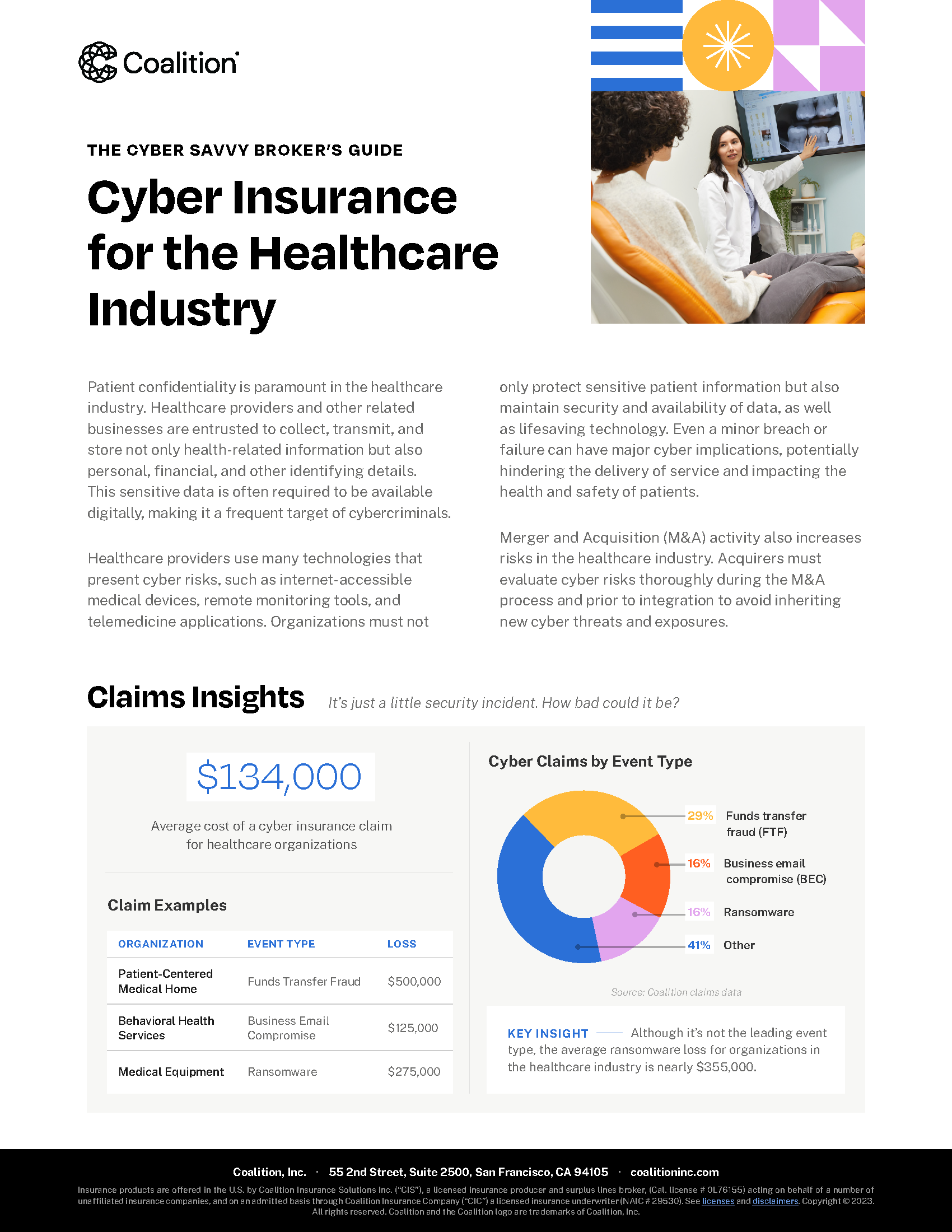 Coalition Cyber Insurance: Healthcare Industry