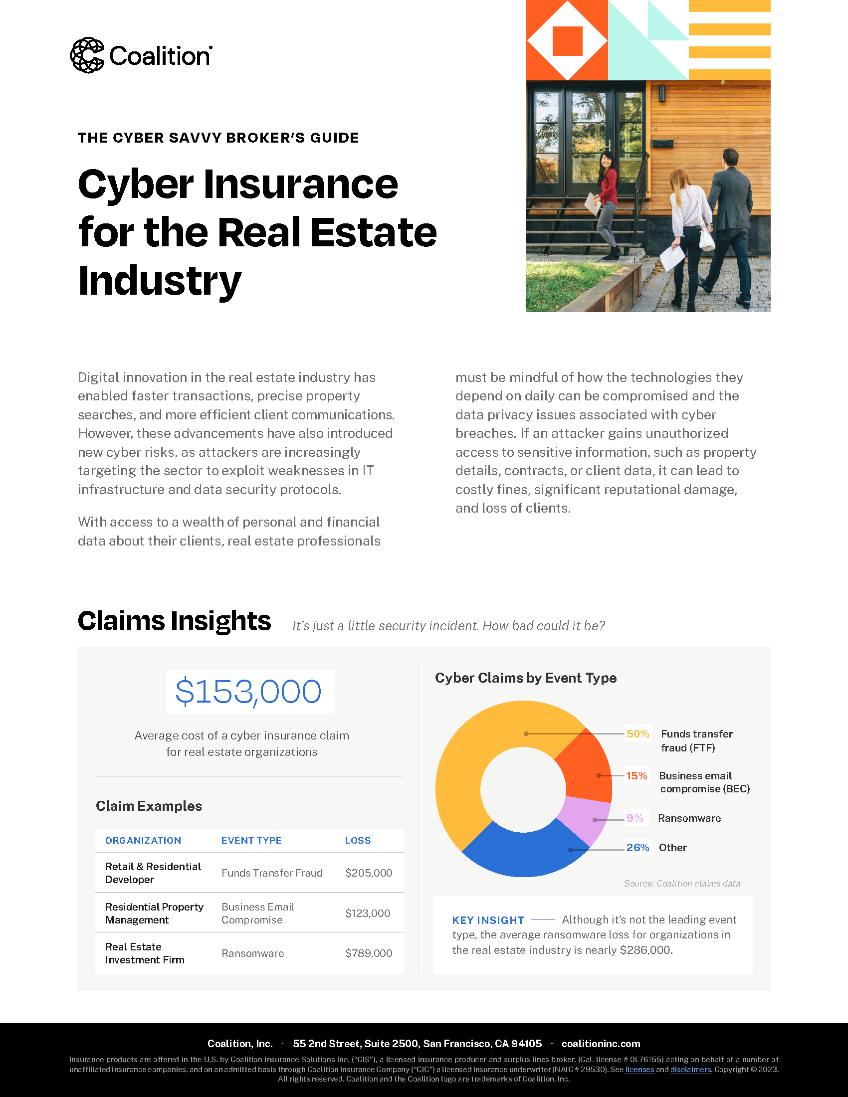 Coalition Cyber Insurance: Real Estate Industry