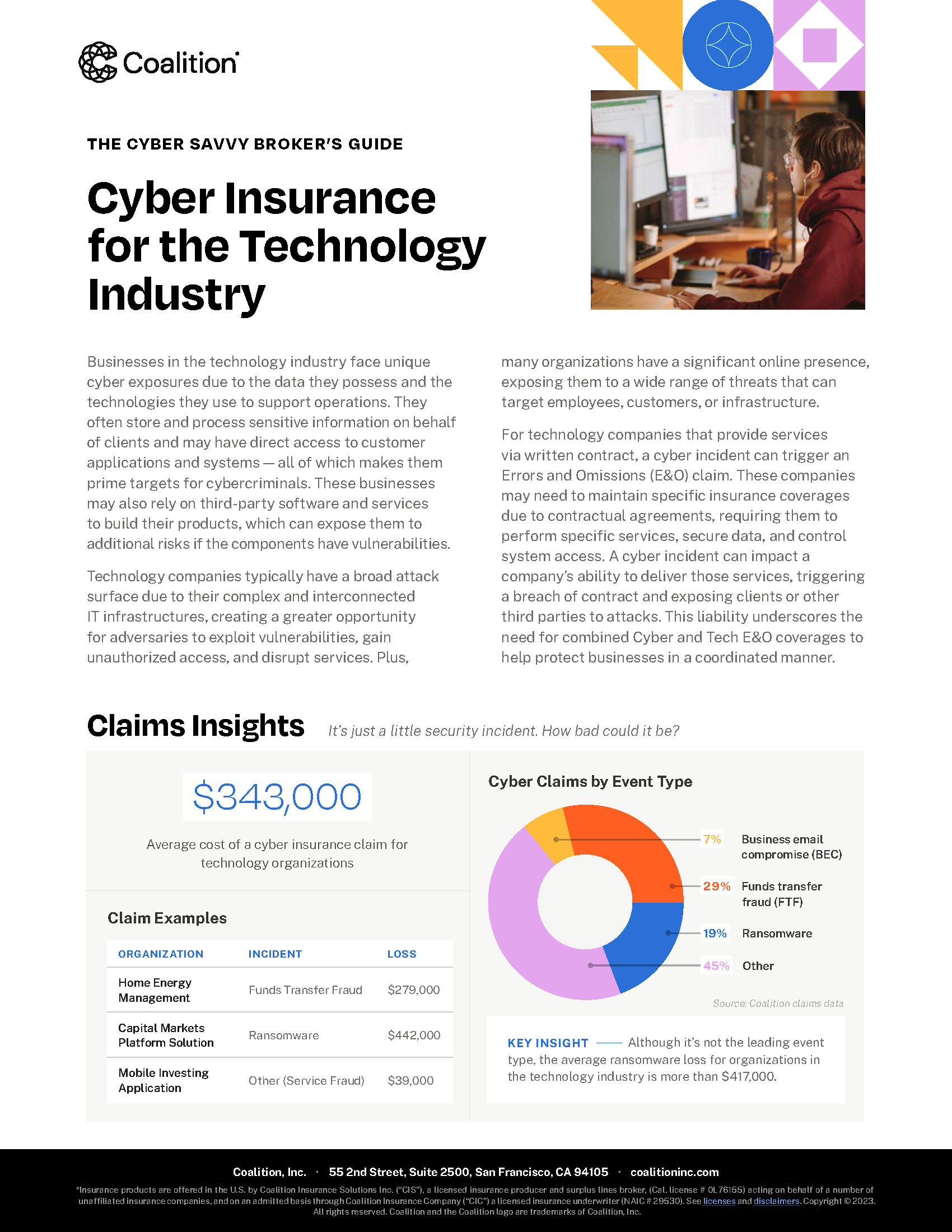 Coalition Cyber Insurance: Technology Industry