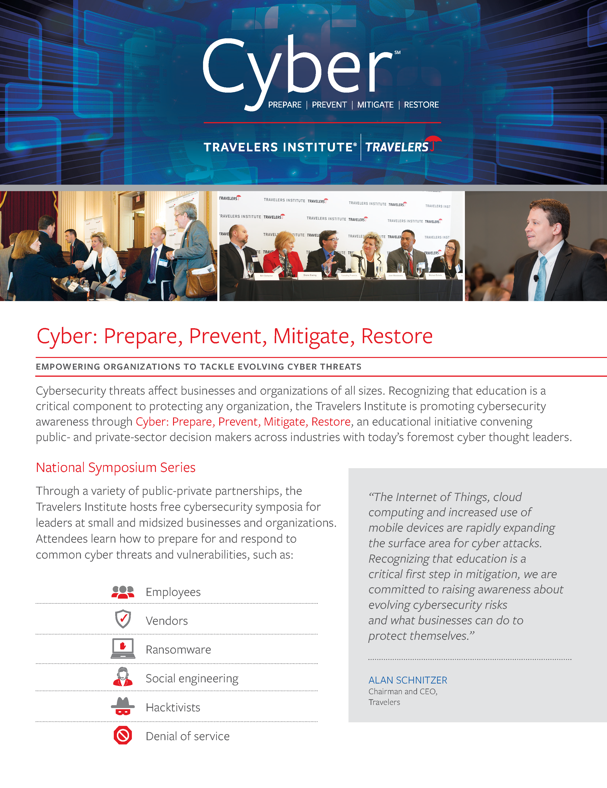 Travelers Cyber: Cybersecurity Factsheet