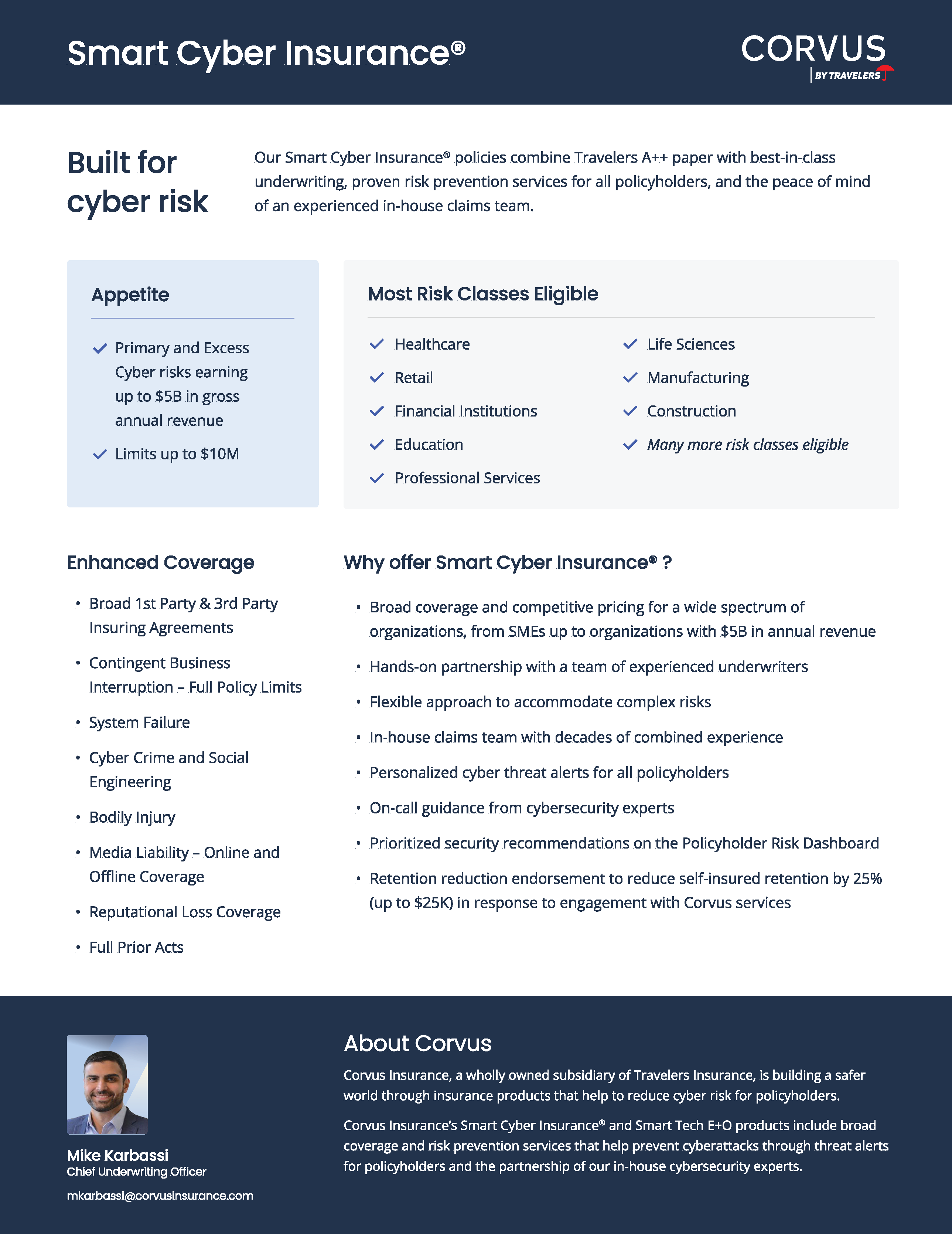 Corvus Insurance | Smart Cyber Overview